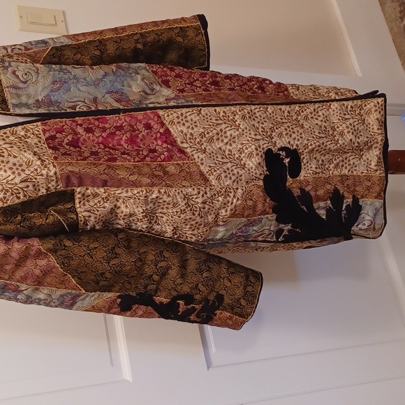 Soft Surroundings Savoie Patchwork Brocade Jacket. - Picture 5 of 13